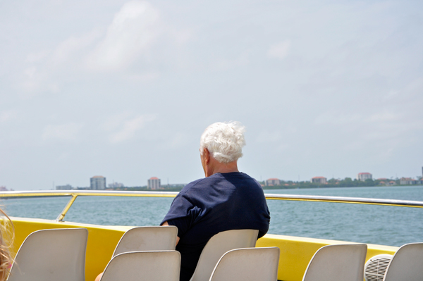 Lee on the boat